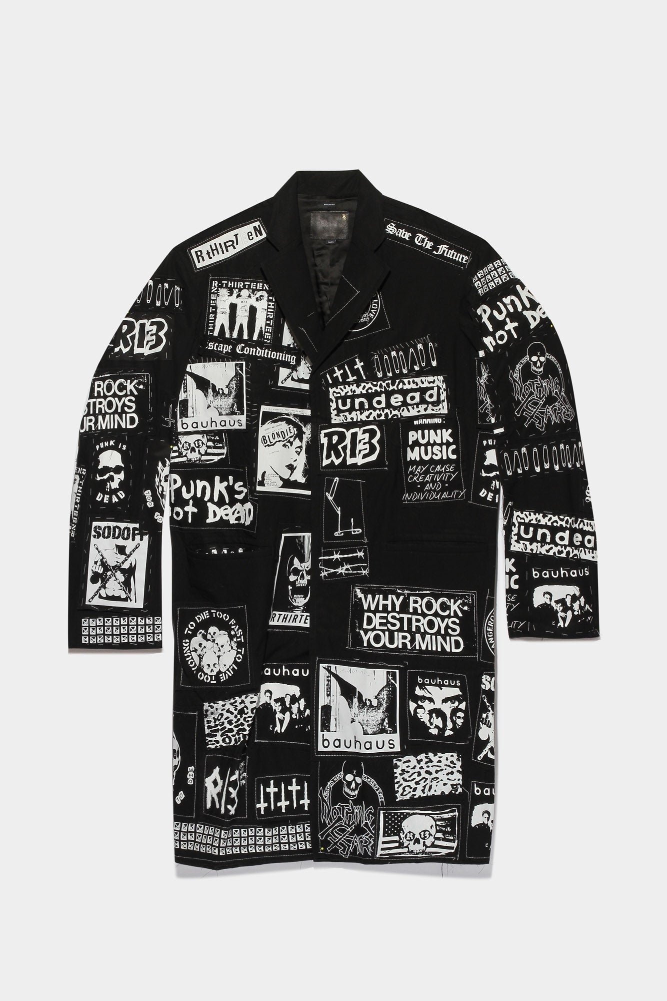 PUNK PATCH COAT - EXT PATCH BLACK