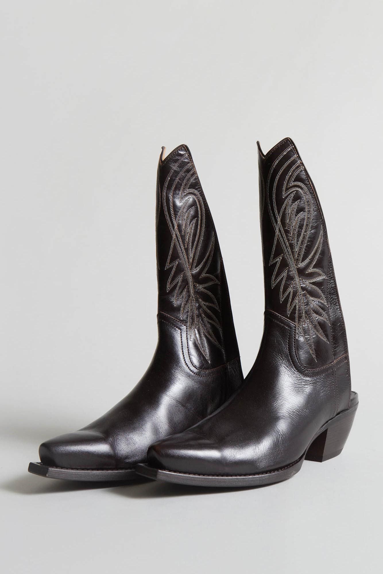 TALL HALF ANKLE COWBOY BOOT - MIXED COLORS