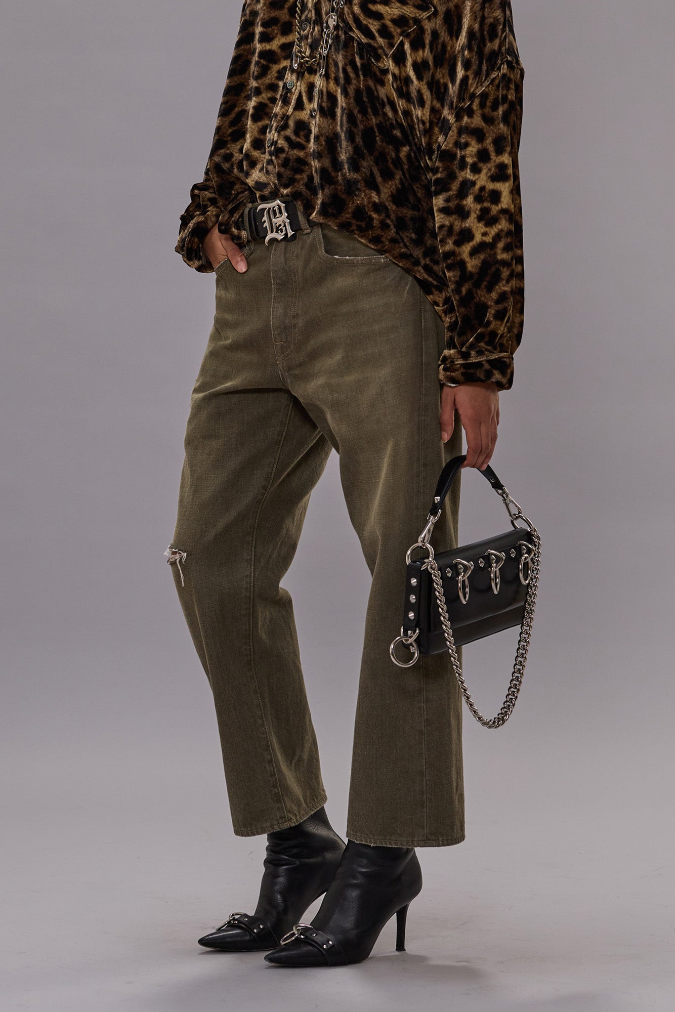 X-BOYFRIEND JEAN - VINTAGE OLIVE DRAB