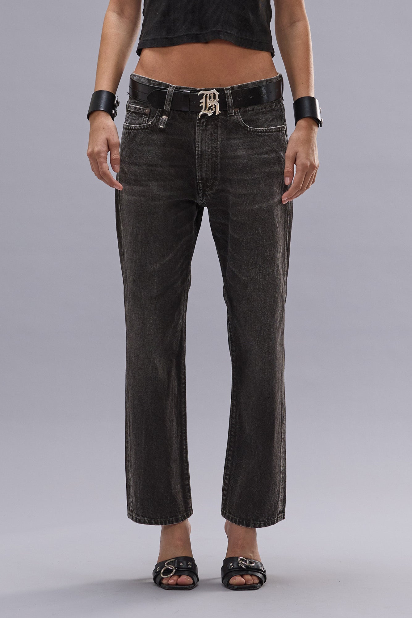 BOYFRIEND JEAN - MUD GREY