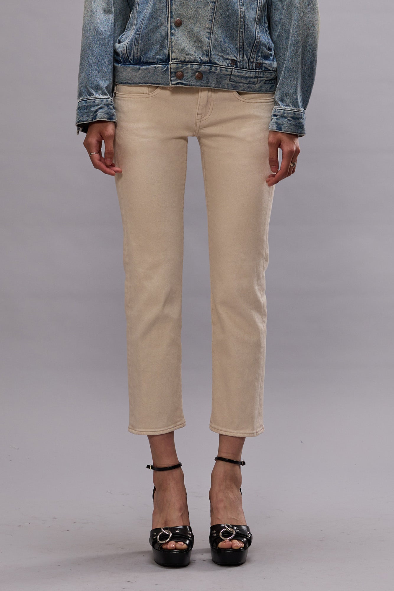 BOY STRAIGHT - ECRU STRETCH