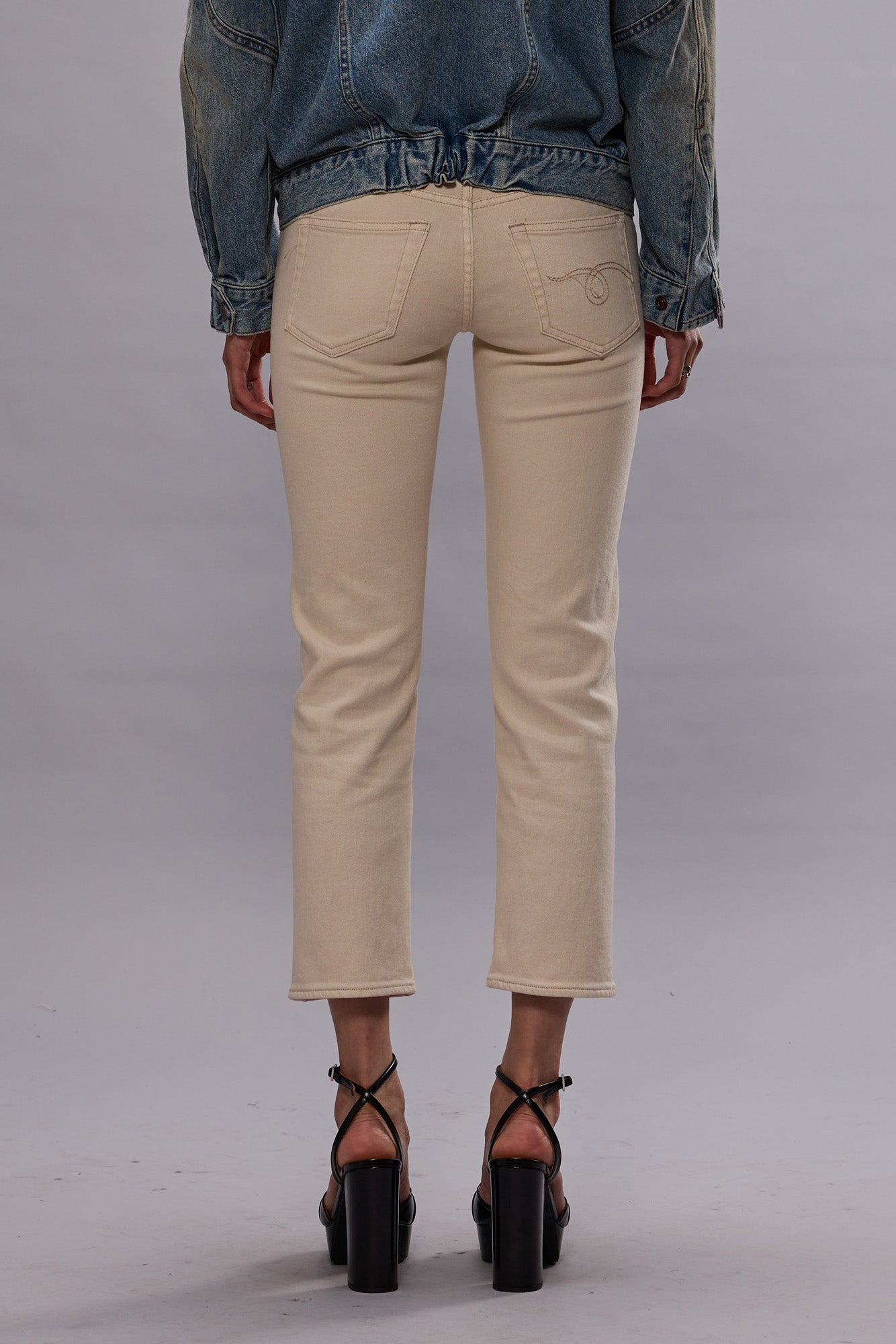 BOY STRAIGHT - ECRU STRETCH