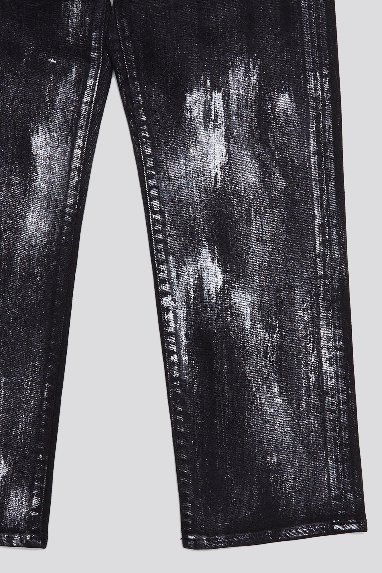 BOY STRAIGHT - SILVERED BLACK STRECH