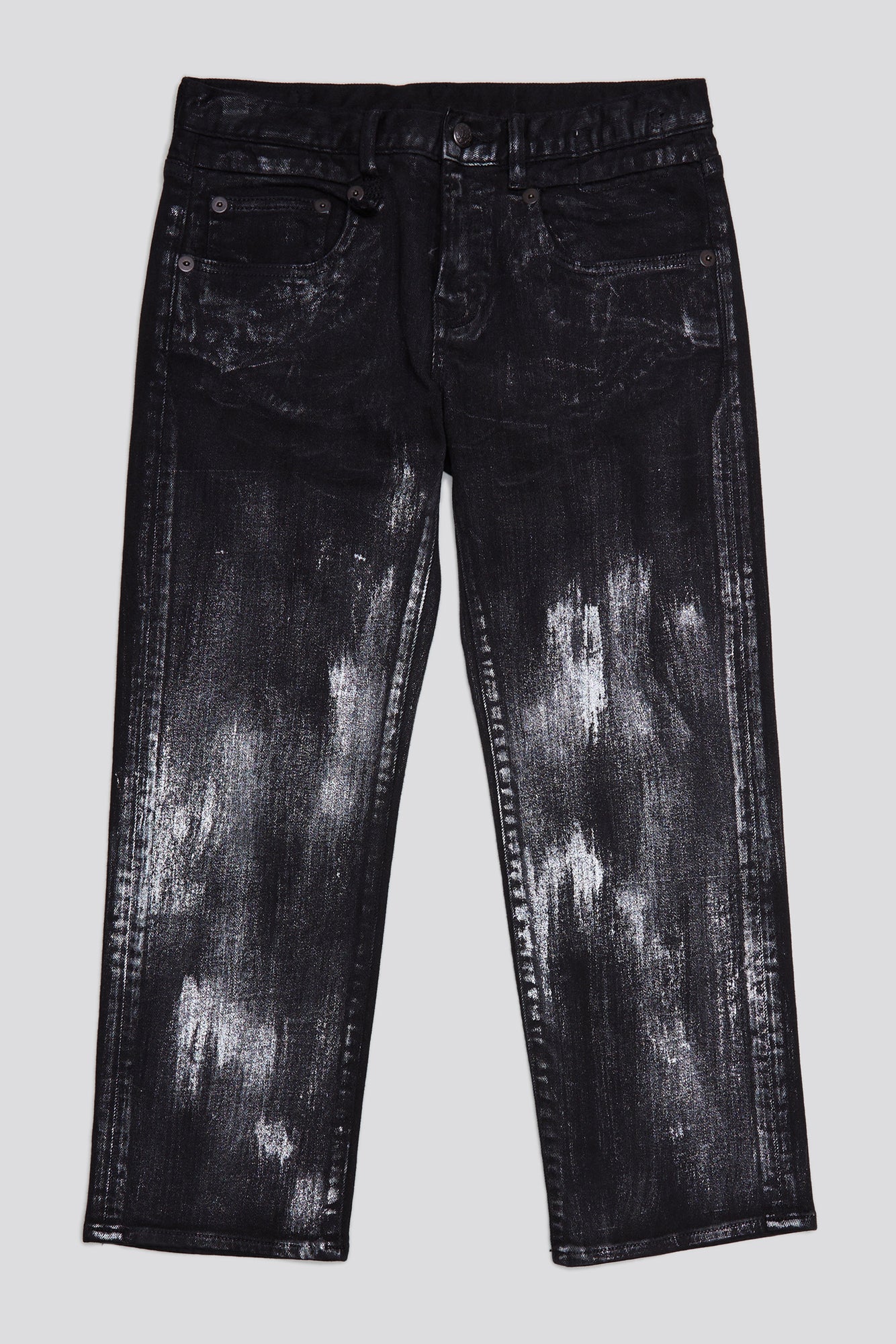 BOY STRAIGHT - SILVERED BLACK STRECH