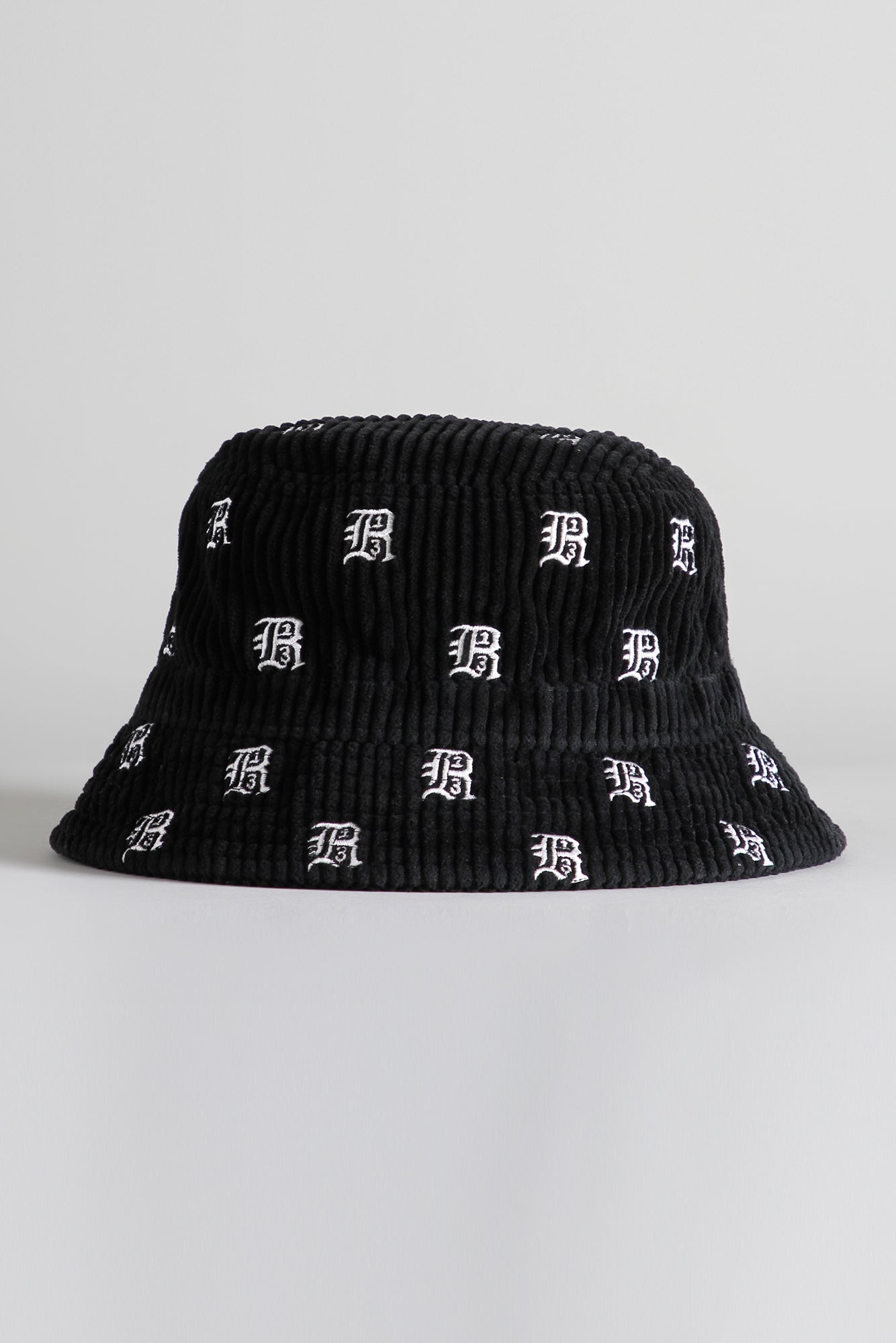 R13 ALLOVER BUCKET HAT - BLACK