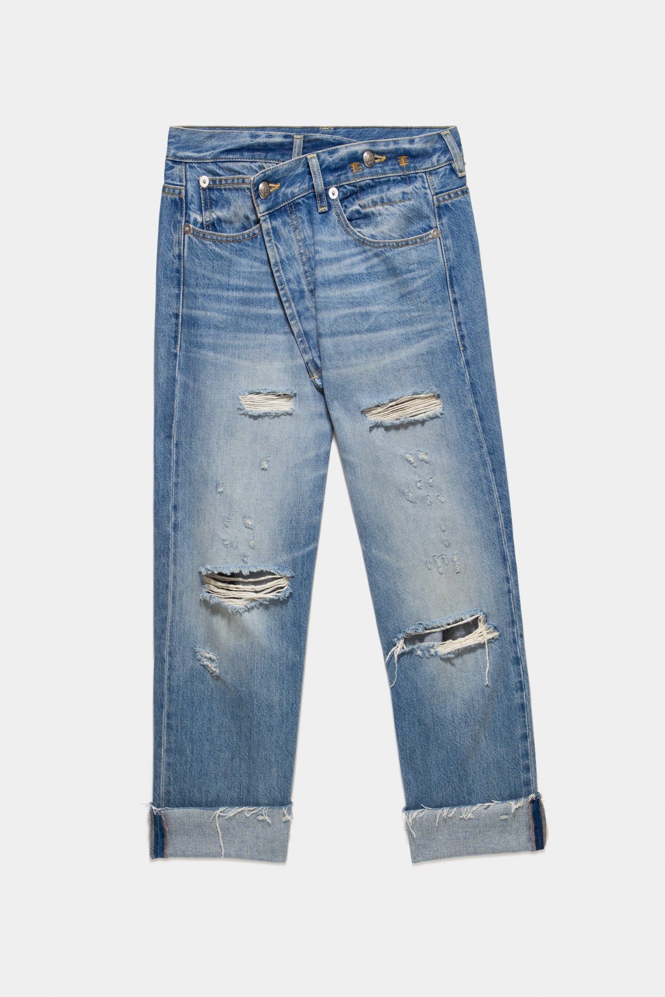 CROSSOVER JEAN - DISTRESSED EMORY