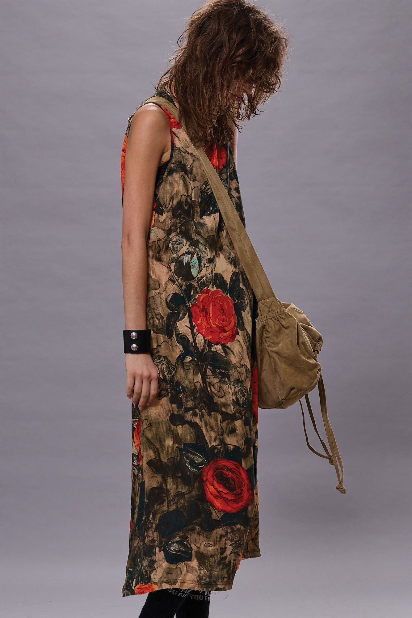SLEEVELESS MIDI - CAMO ROSE