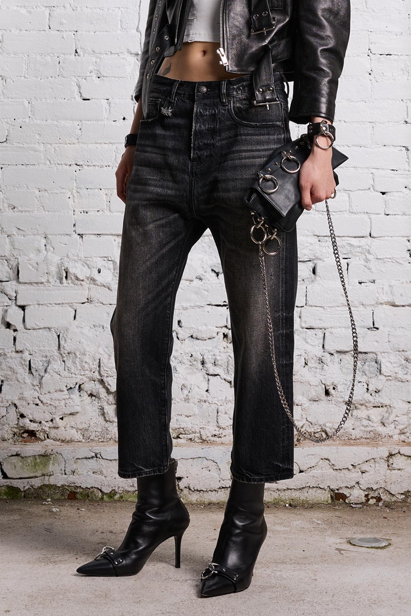 TAILORED DROP - ETON SELVEDGE BLACK