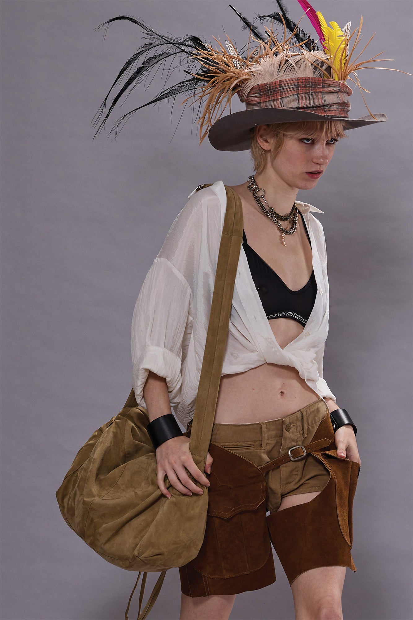 TWISTED FRONT SHIRT - WHITE