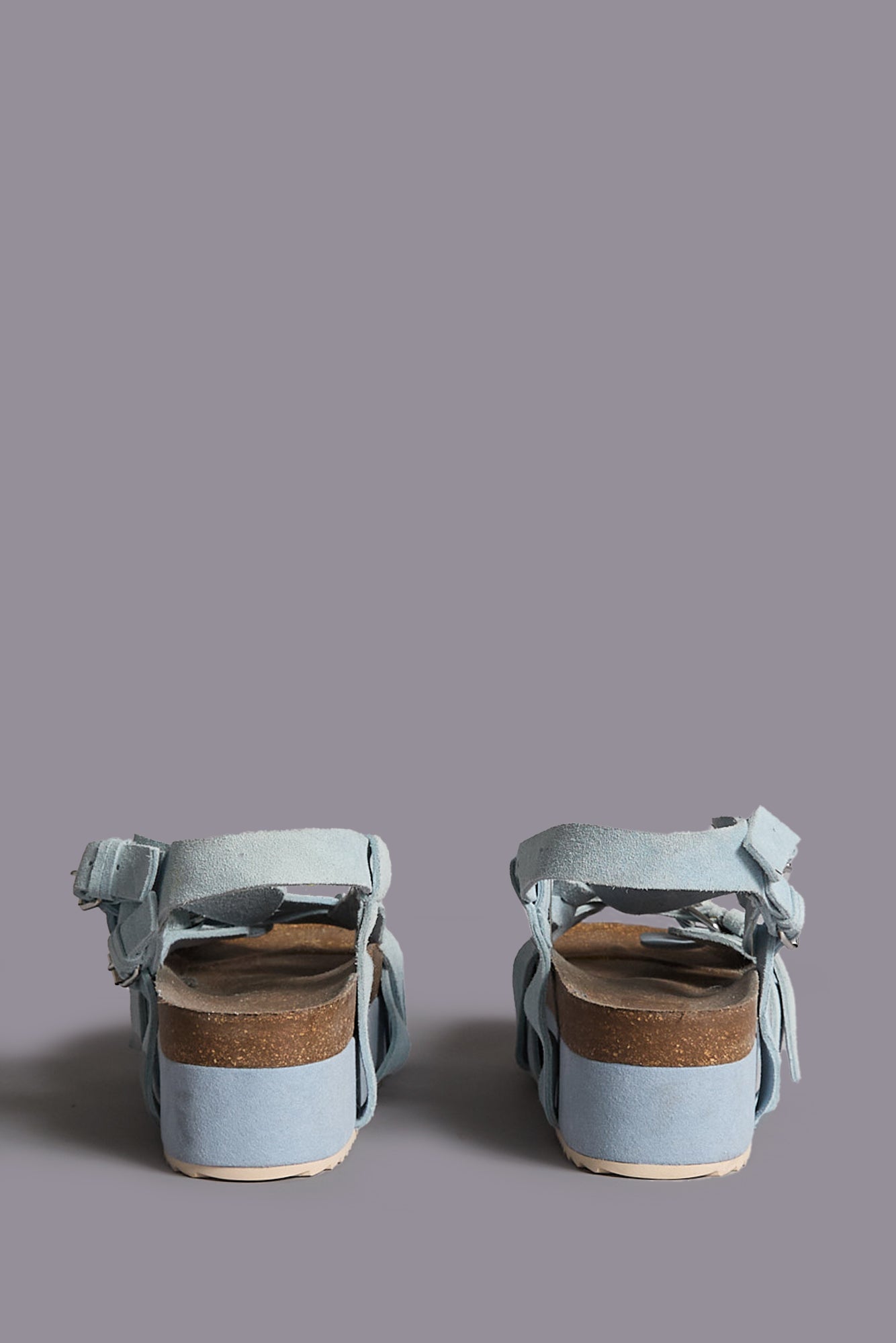PLATFORM SANDAL - LIGHT BLUE