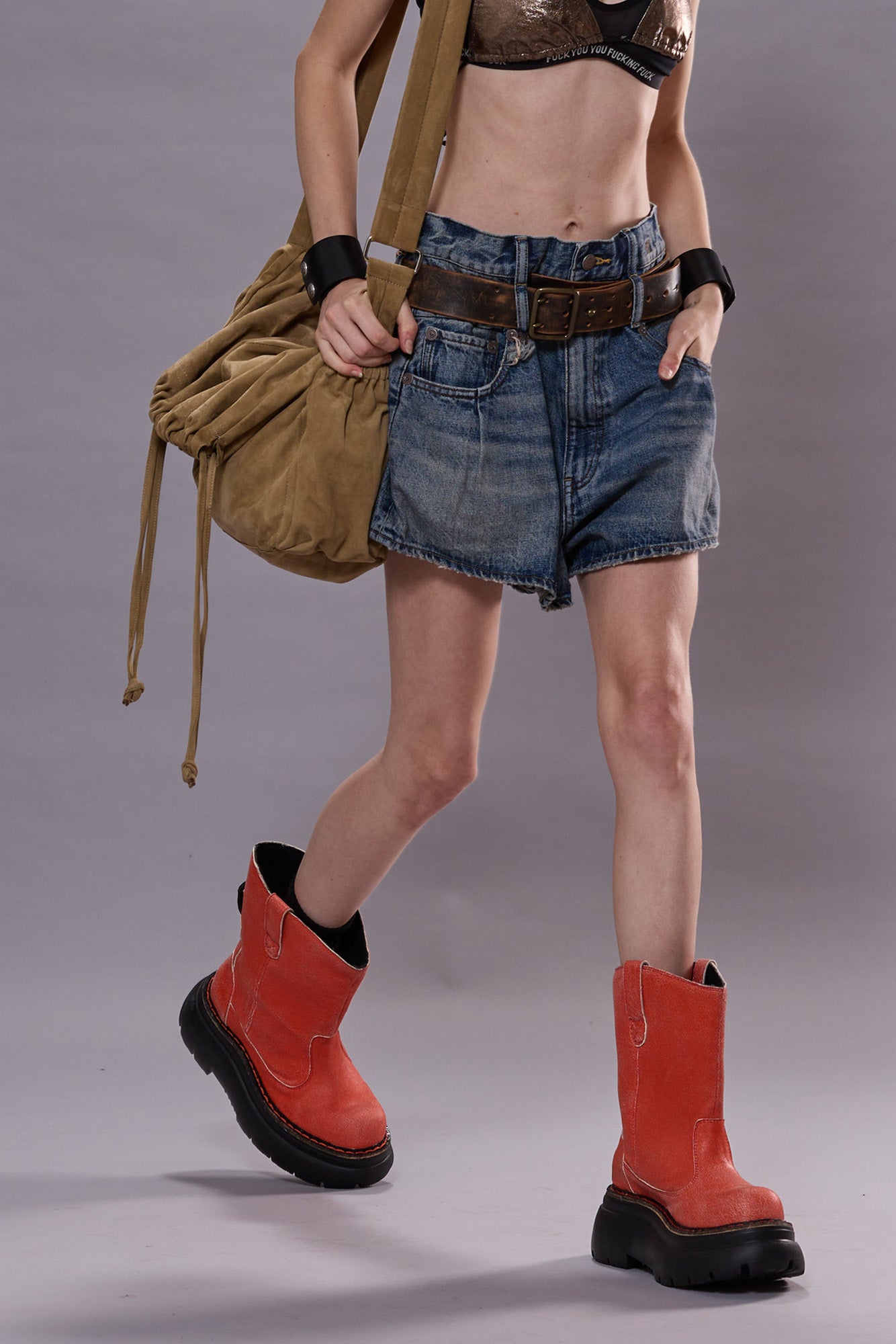 DOUBLE LOOP VENTI SHORT - BARTER INDIGO