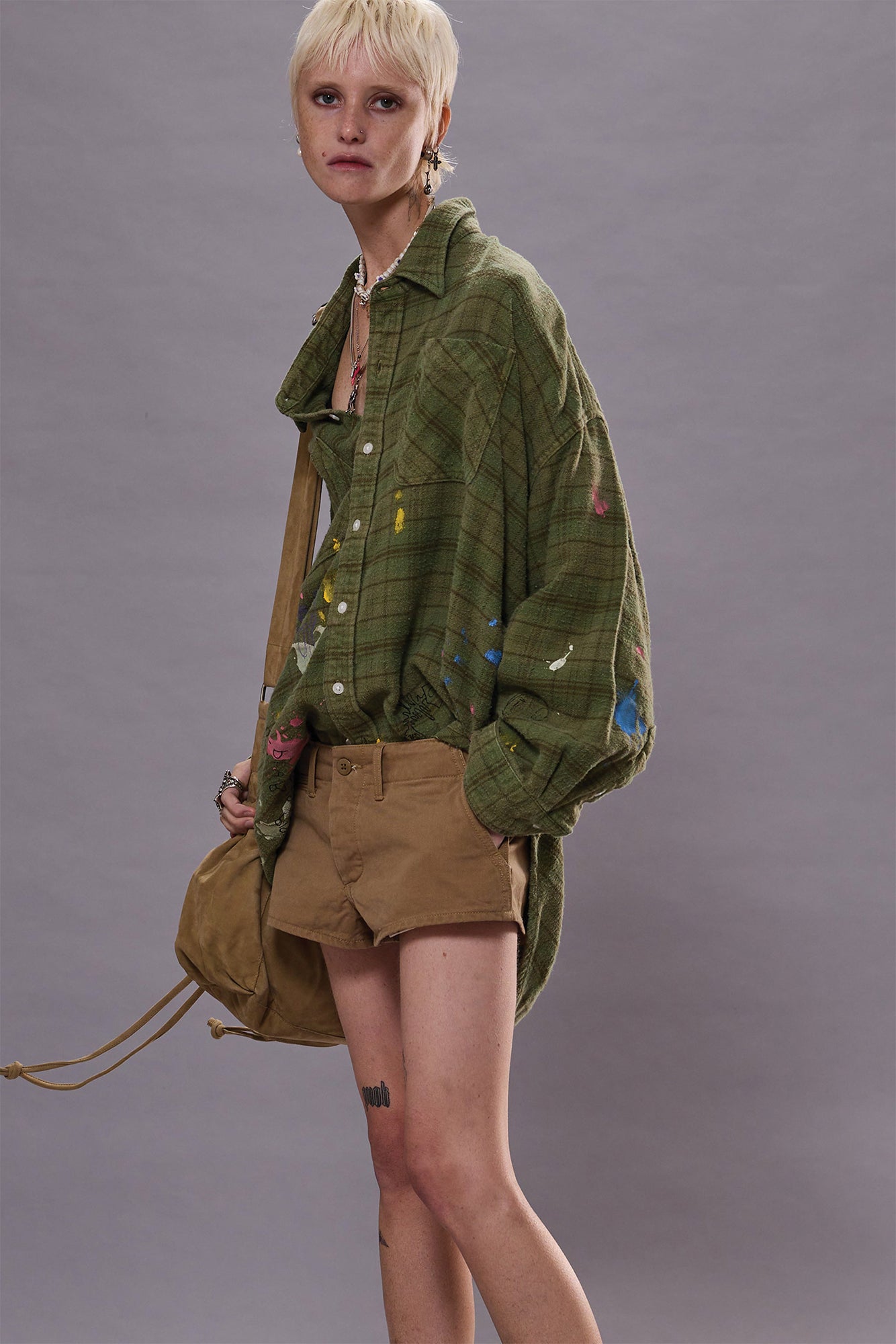 DROP NECK WORKSHIRT - VANDALIZED PLAID
