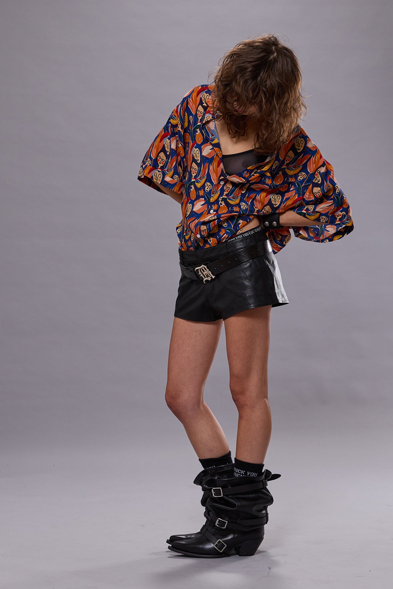 SHORT SLEEVE SHIRT - MULTICOLOR PRINT