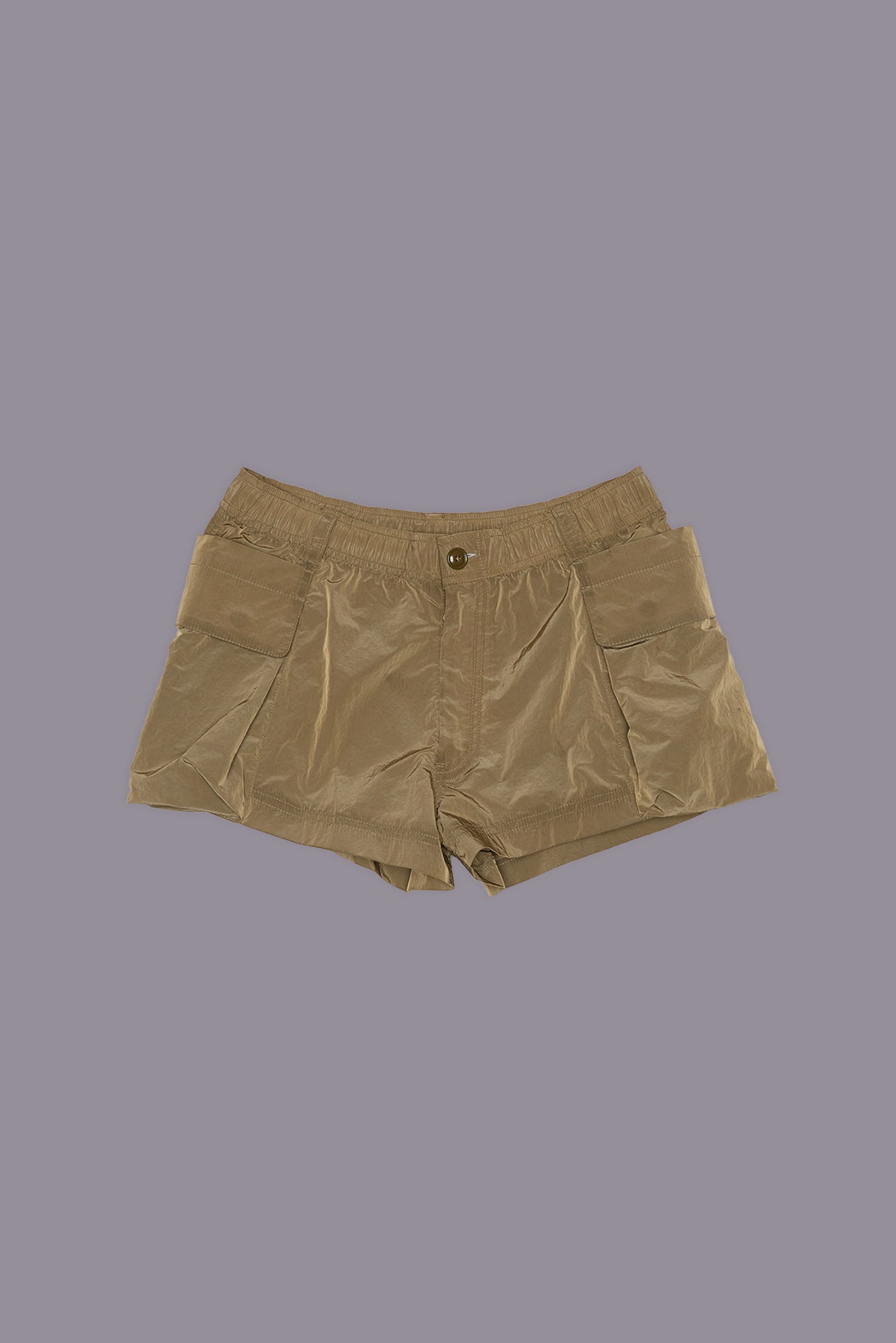 SHORTS WITH 2-WAY POCKETS - OLIVE