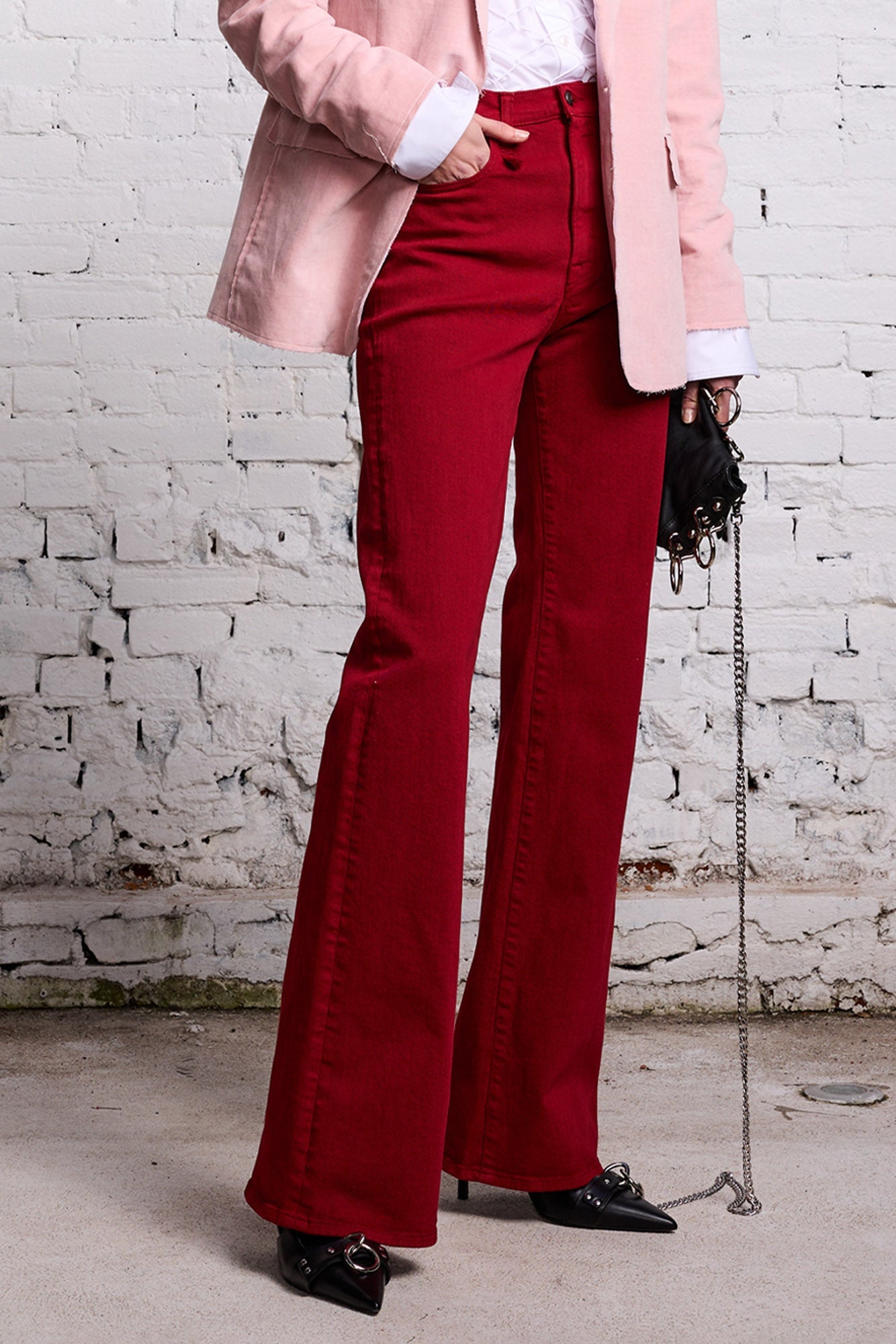 JANE JEAN - VIVID RED STRETCH