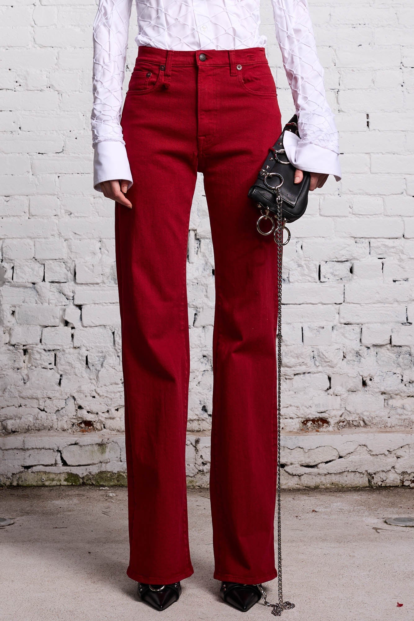 JANE JEAN - VIVID RED STRETCH
