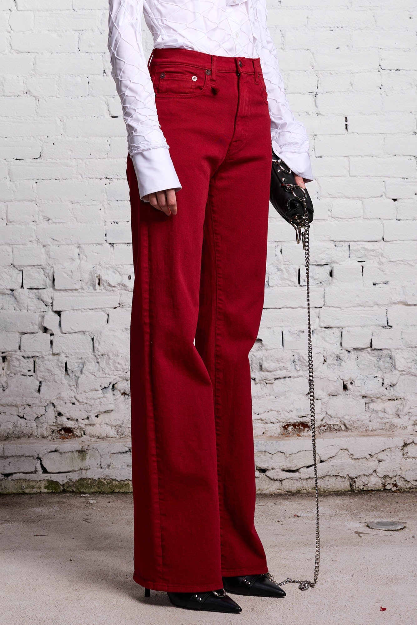 JANE JEAN - VIVID RED STRETCH