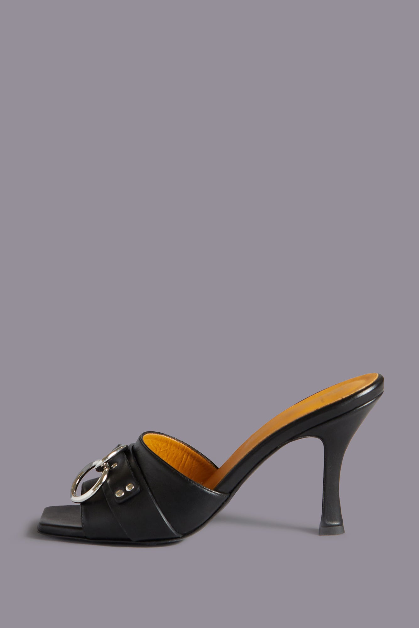 SID HEELED HARNESS SLIDE - BLACK