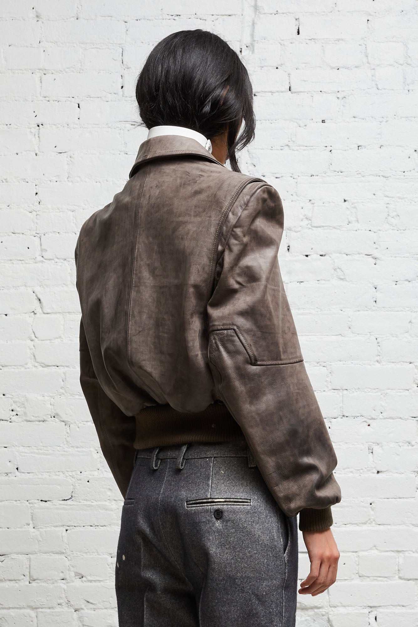 AMERICANA ZIP JACKET - DISTRESSED GREY