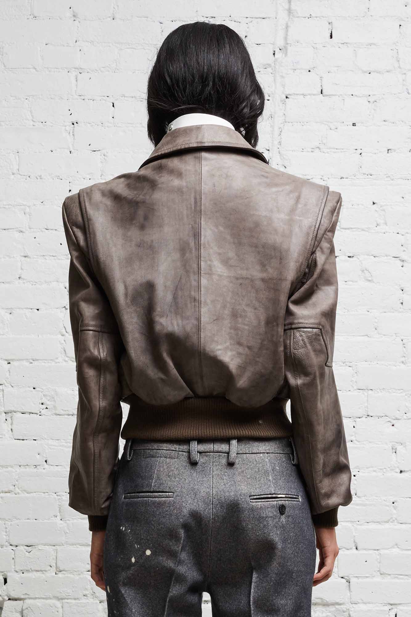 AMERICANA ZIP JACKET - DISTRESSED GREY