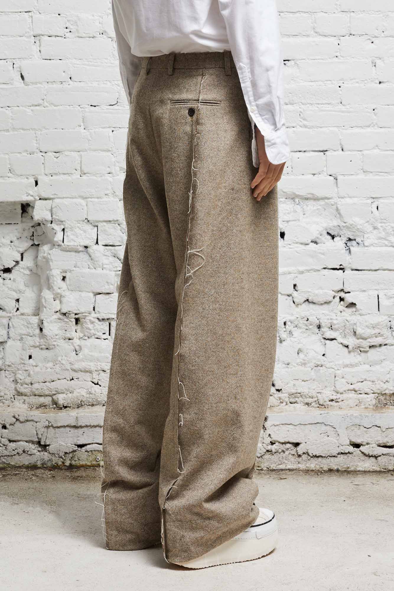 INVERTED TROUSER - OATMEAL