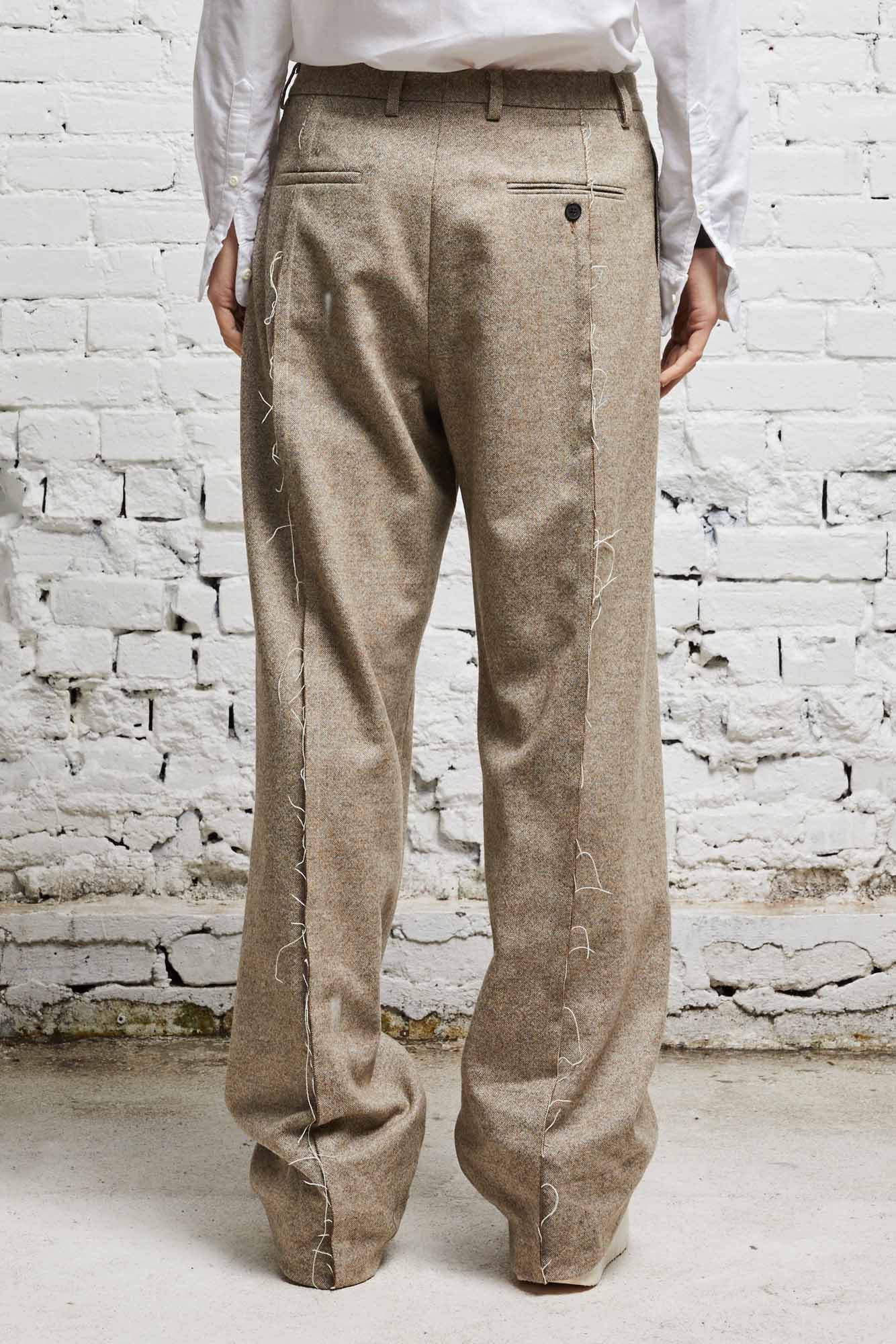 INVERTED TROUSER - OATMEAL