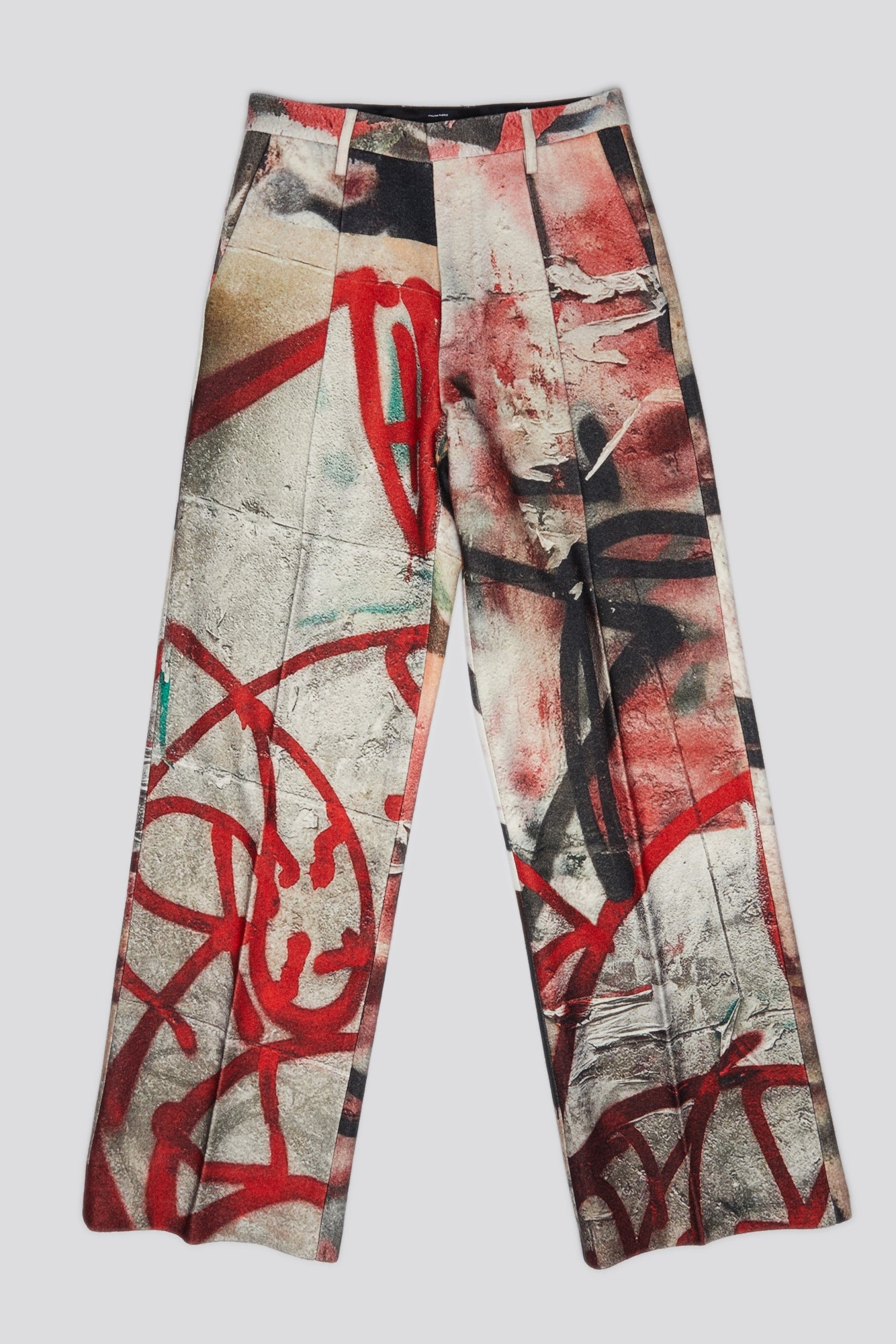 DAMON WOOL TROUSER - GRUNGE MURAL
