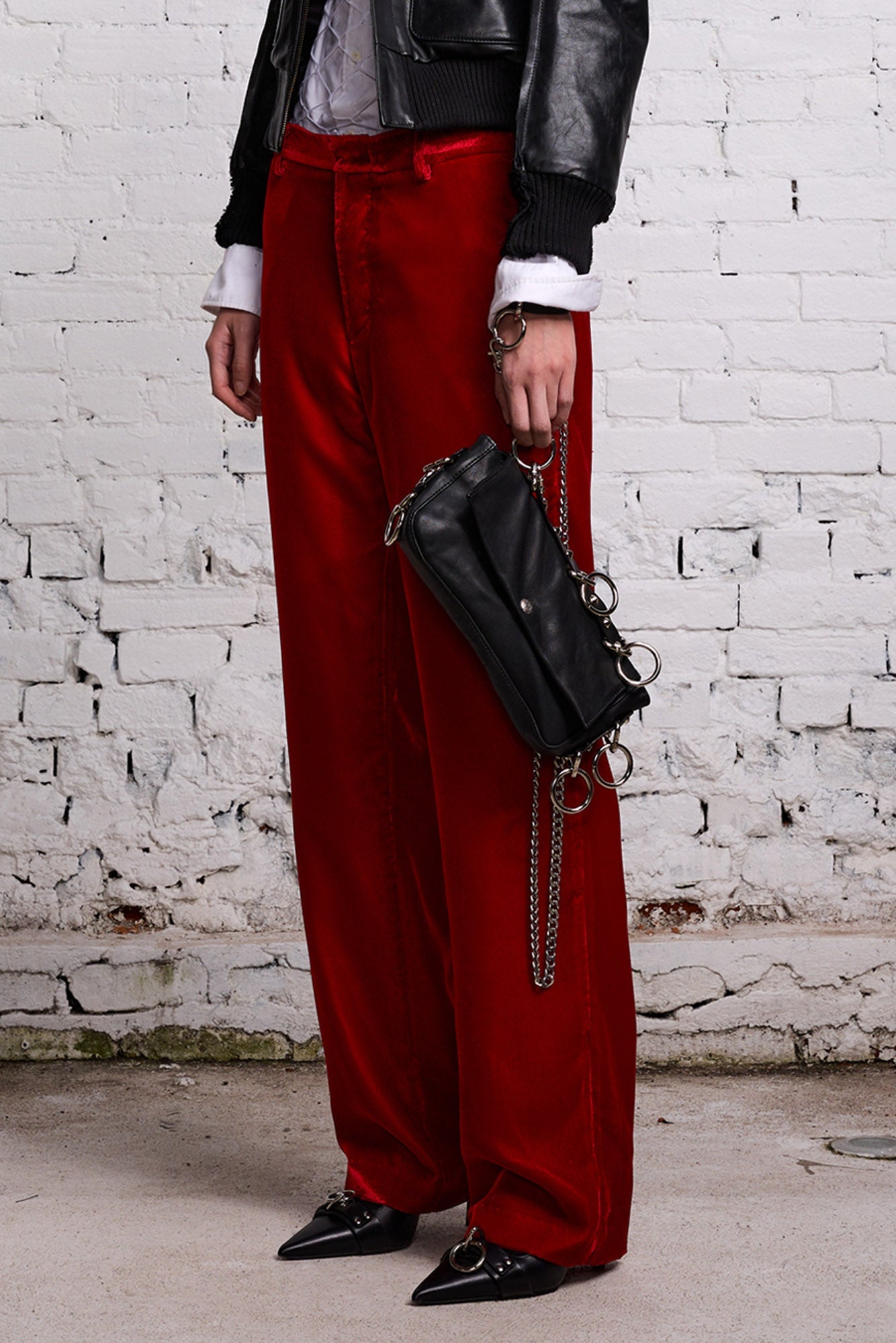 LEMMY TROUSER - RED VELVET
