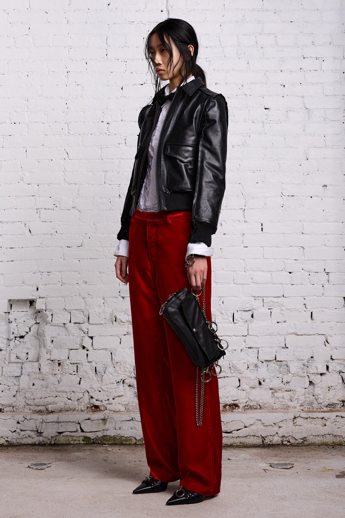 LEMMY TROUSER - RED VELVET
