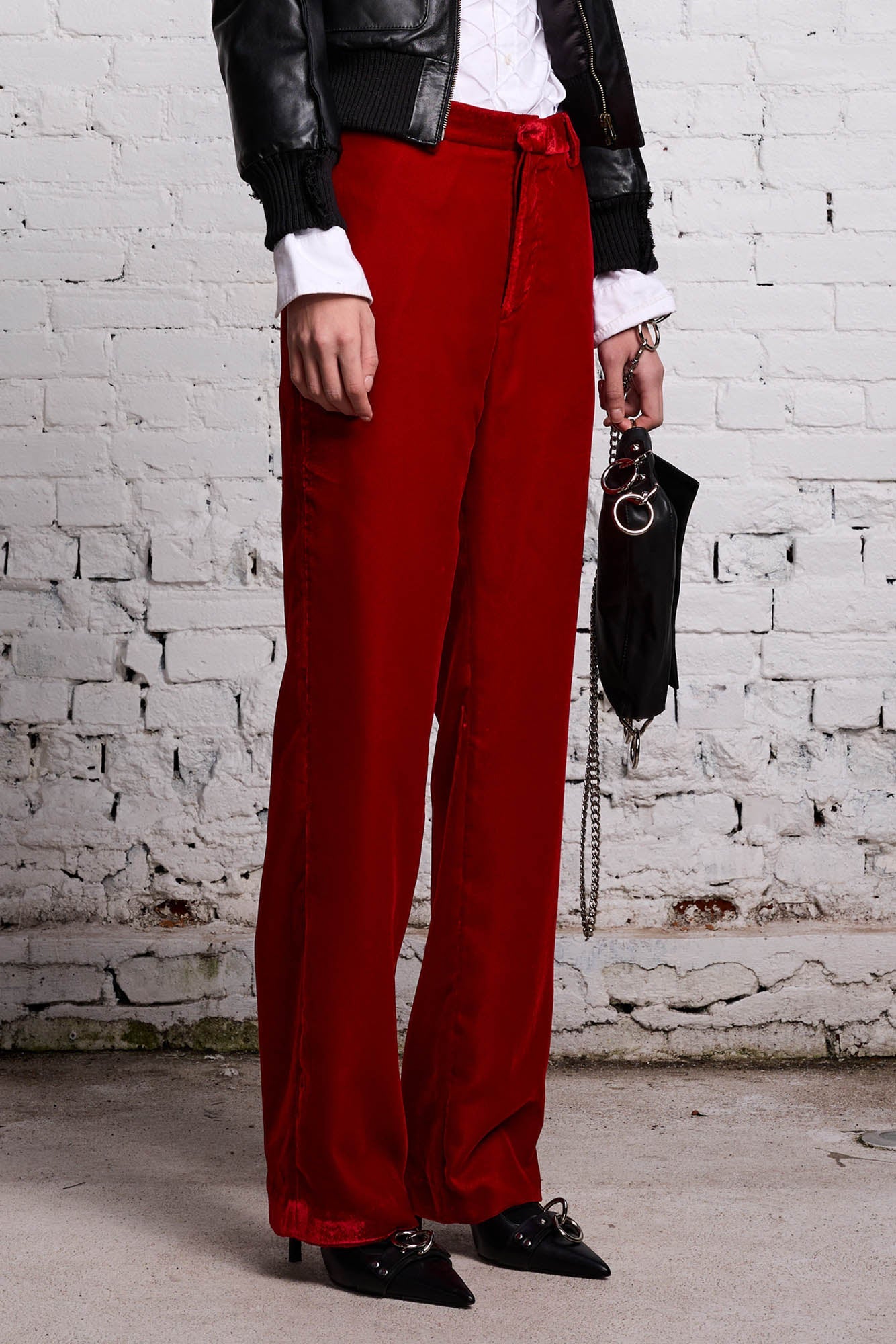LEMMY TROUSER - RED VELVET