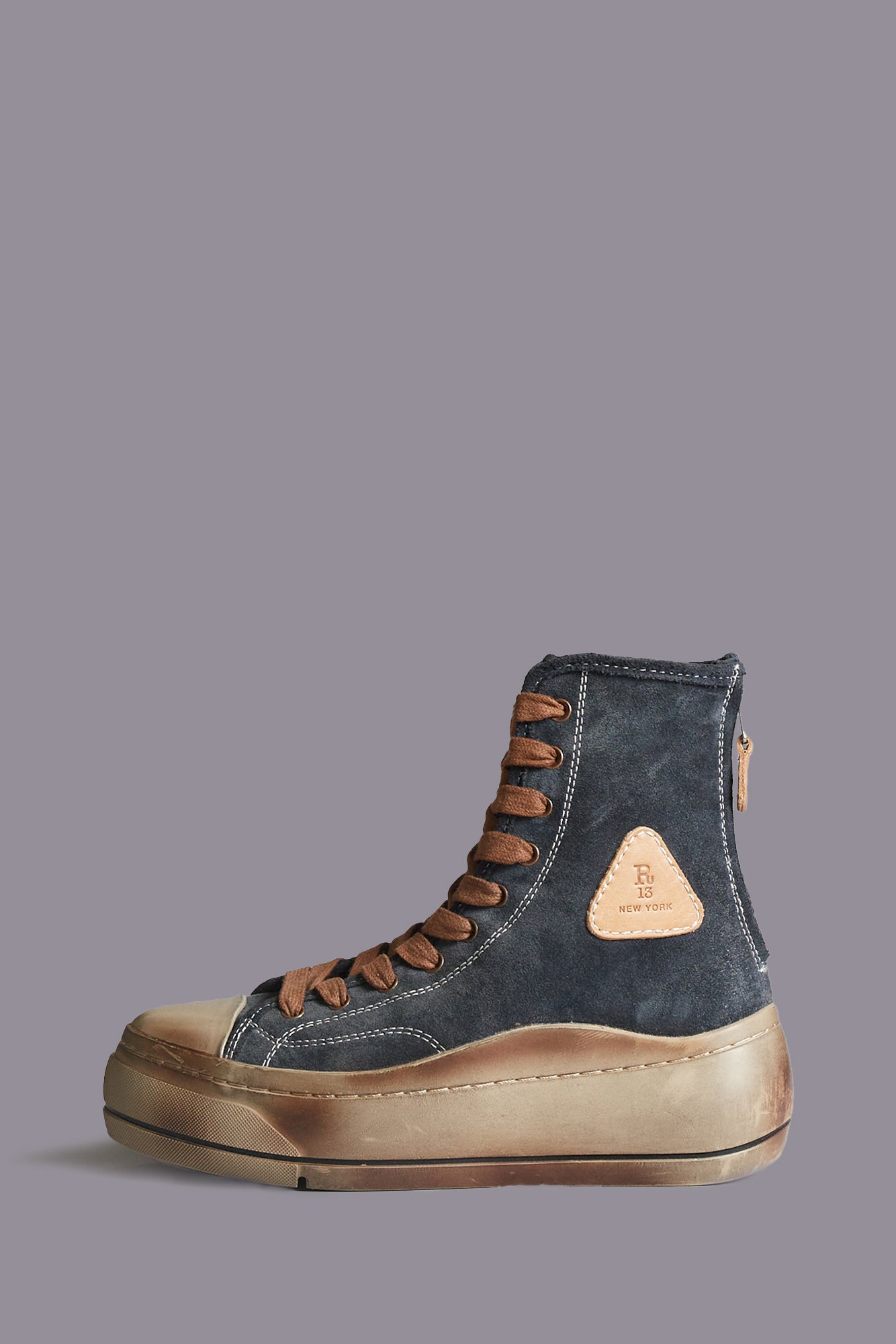 DISTRESSED TALL KURT - WASHED NAVY SUEDE