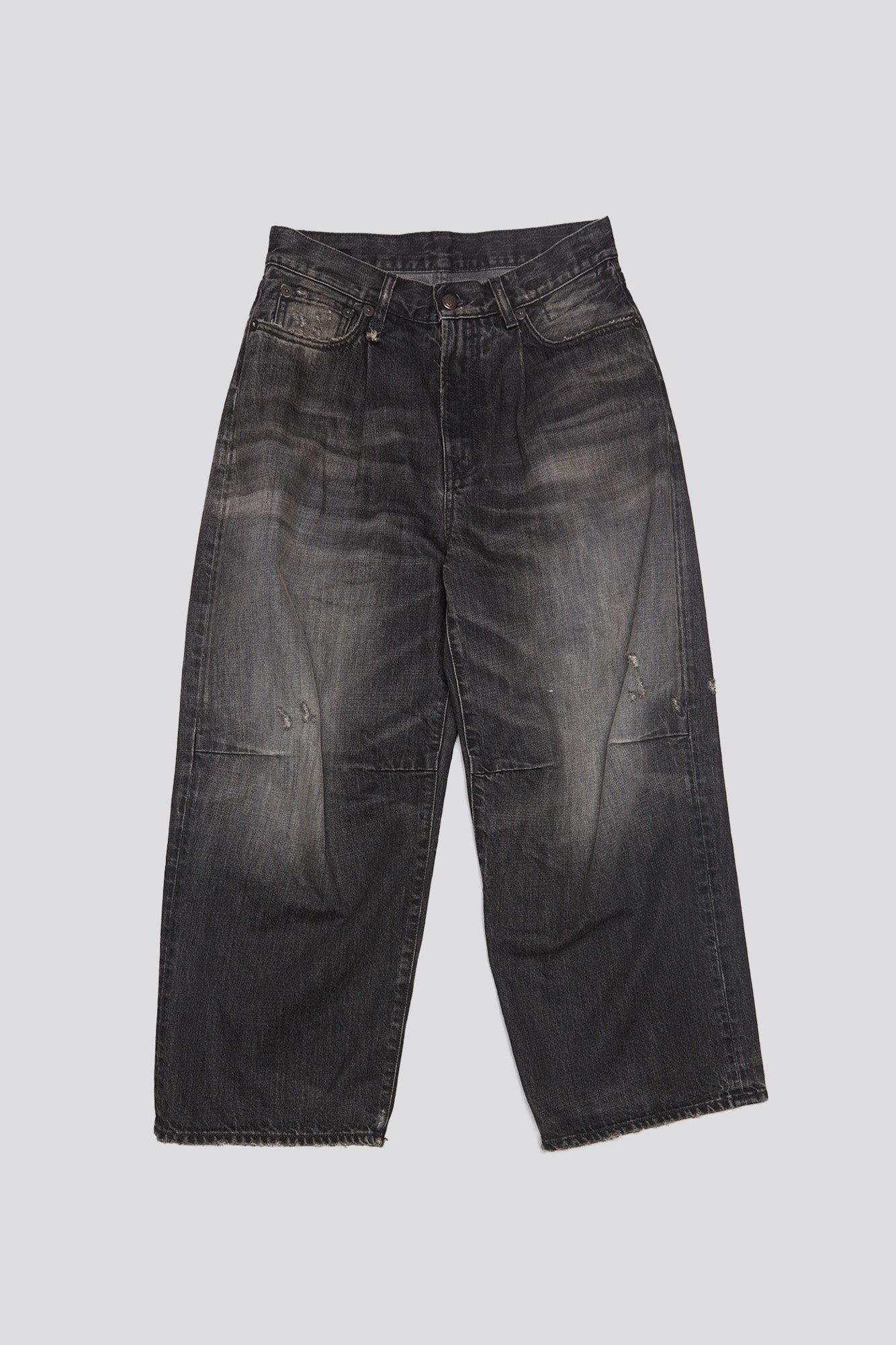 CROP WIDE LEG JEAN - WILSON BLACK