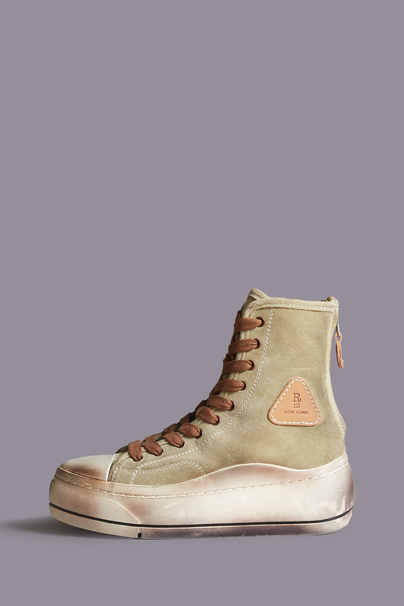 TALL KURT - WASHED KHAKI SUEDE