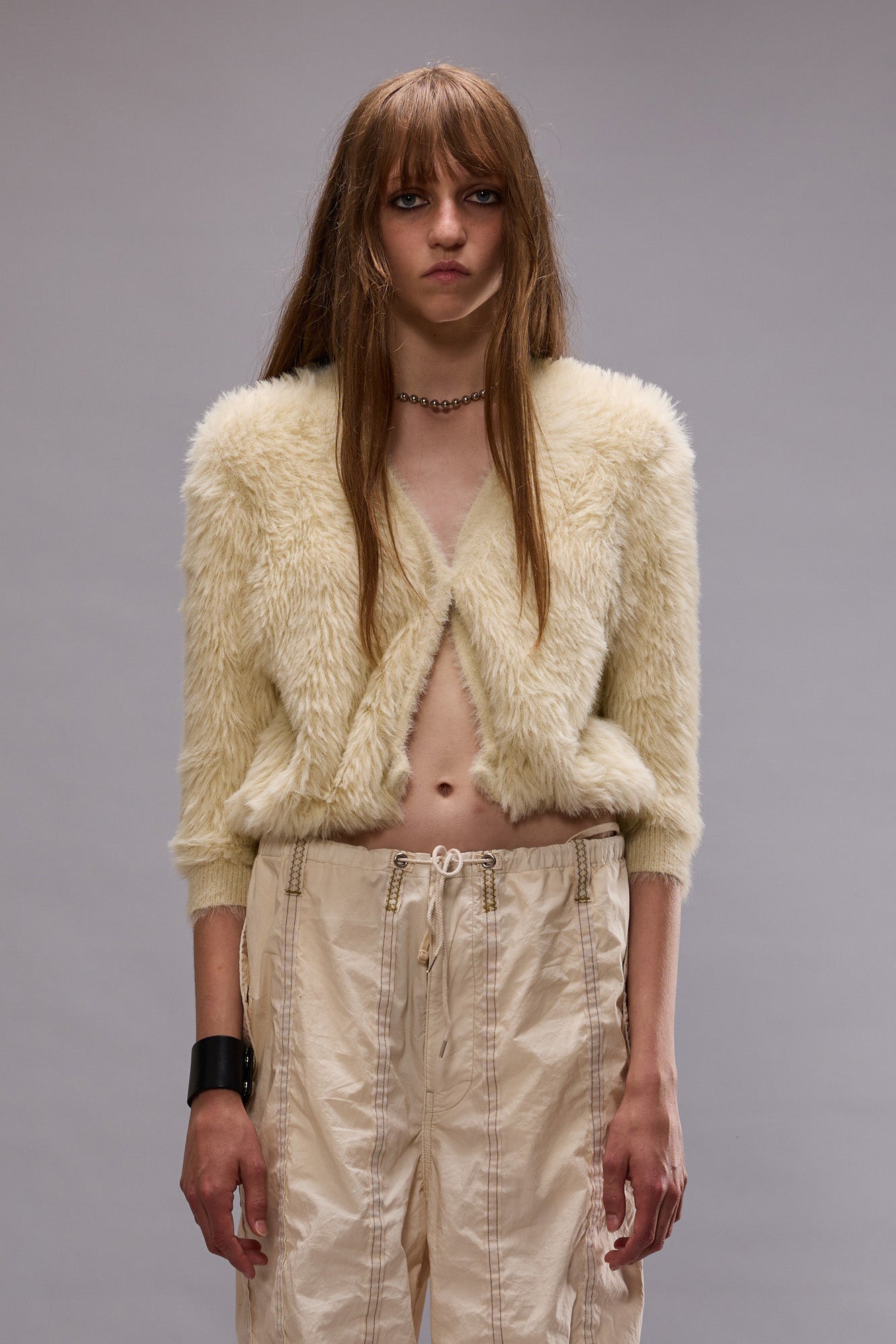 BALLOON CARDIGAN - CREAM