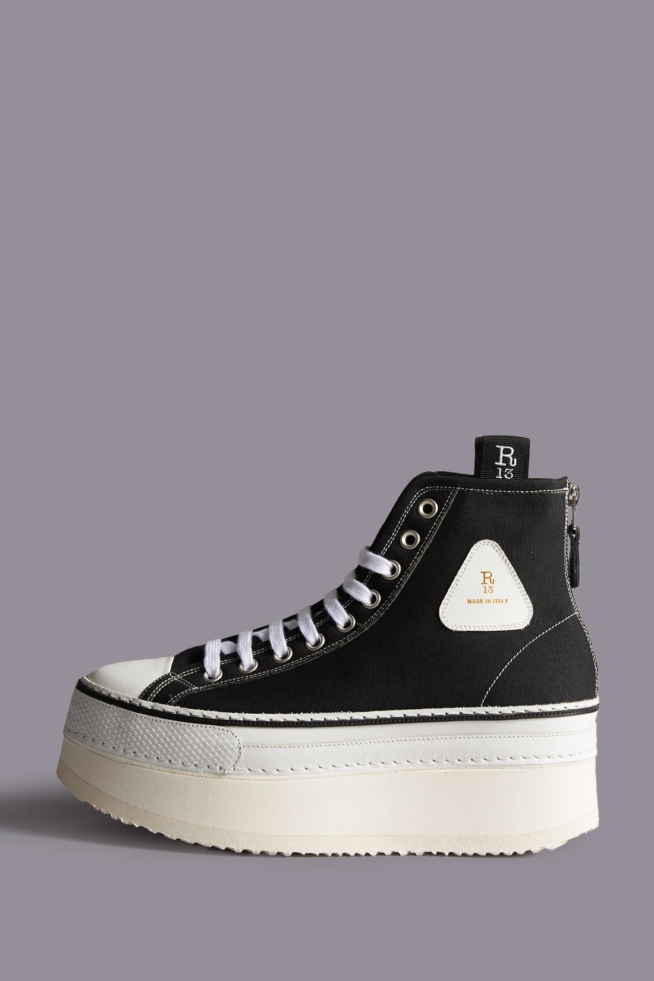 COURTNEY PLATFORM HIGH TOP SNEAKER - BLACK