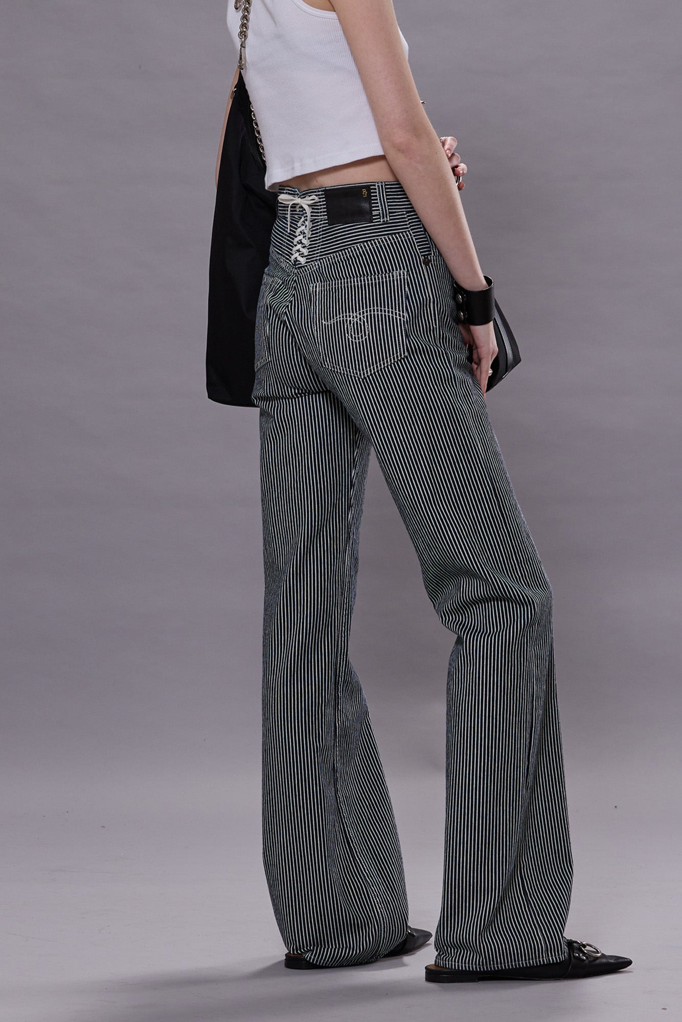 LACE BACK JANE JEAN - RINSE INDIGO RAILROAD