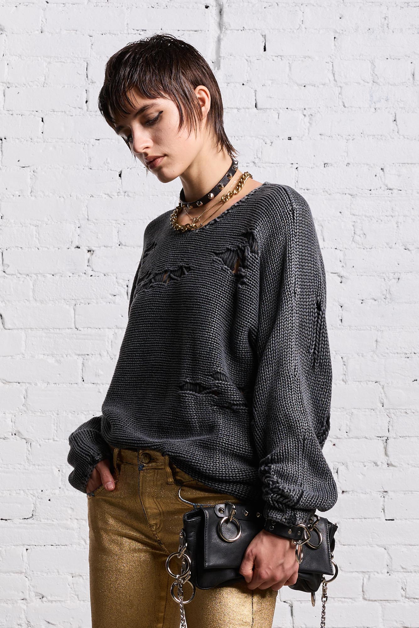 BOYFRIEND CREWNECK - ACID BLACK
