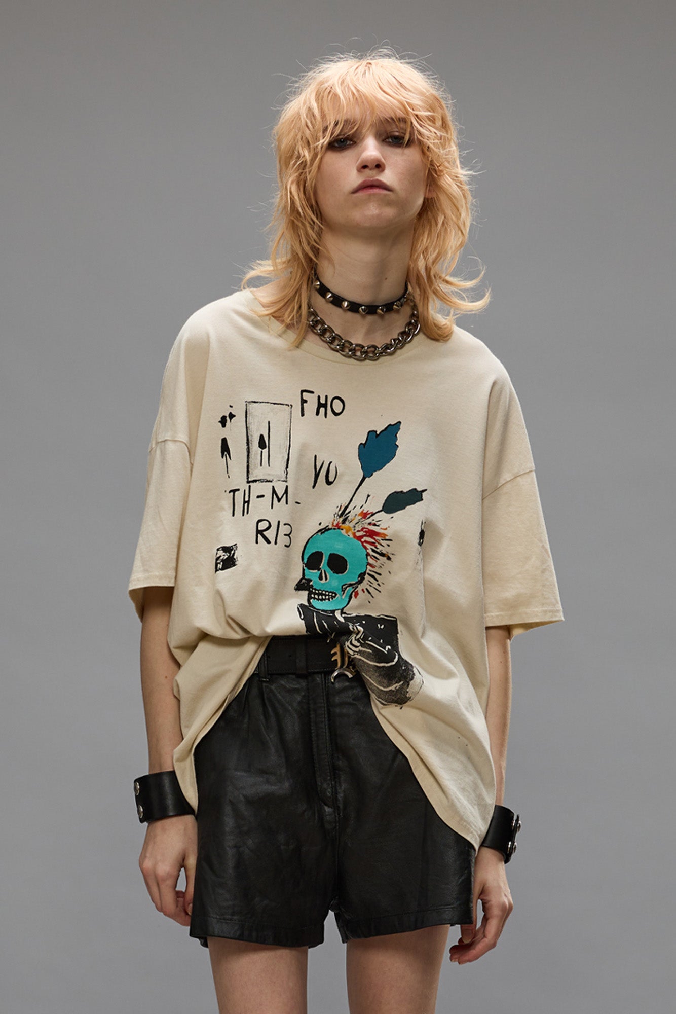 RELAXED PUNK SKETCH T - NATURAL