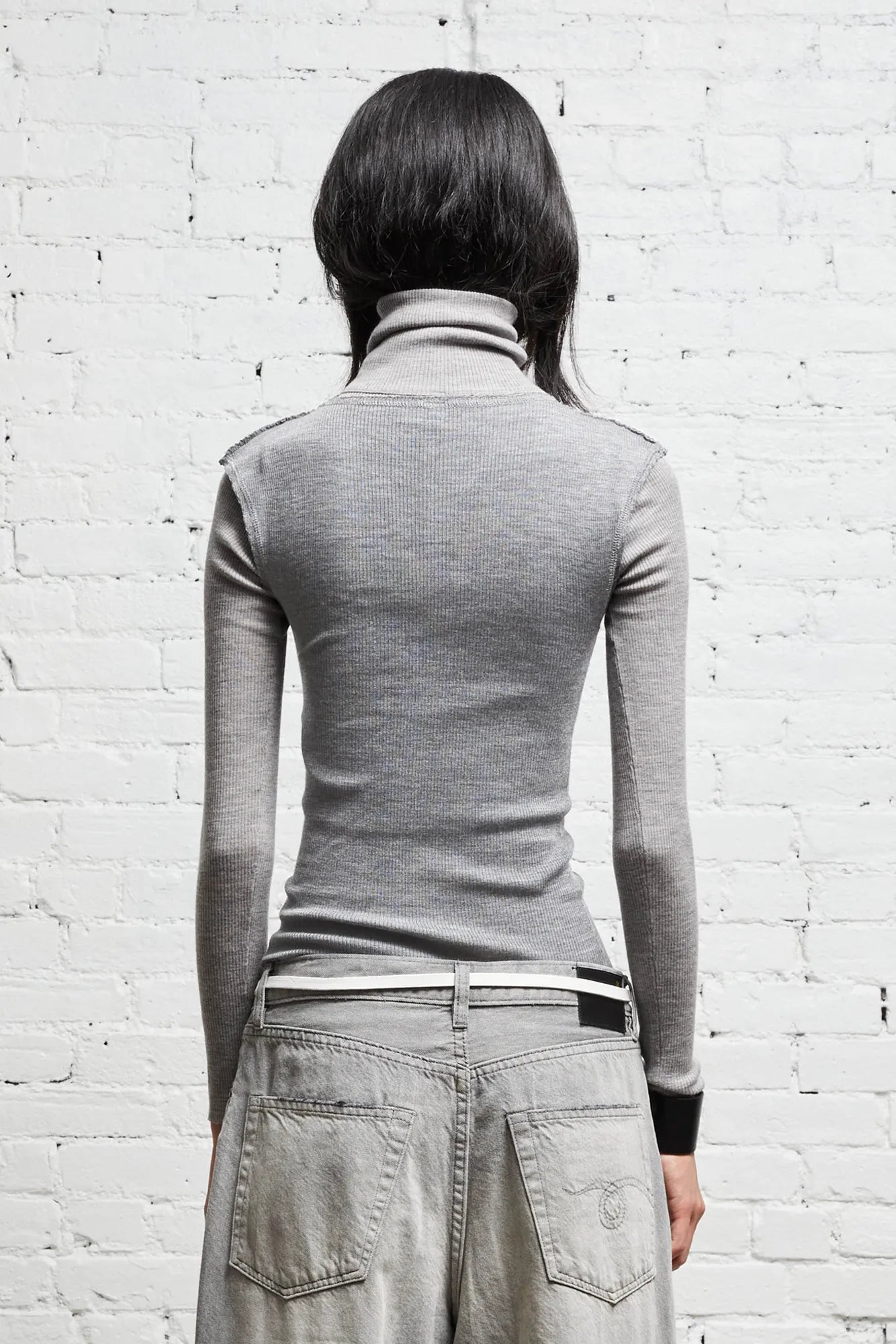 TURTLENECK TWIN SET - MULTI-GREY