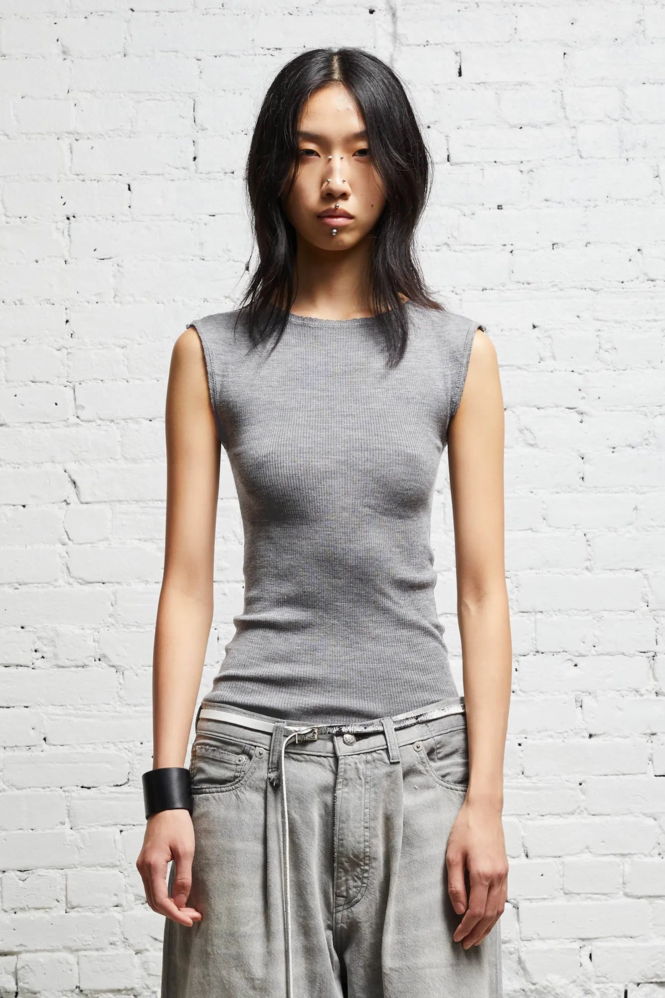 TURTLENECK TWIN SET - MULTI-GREY
