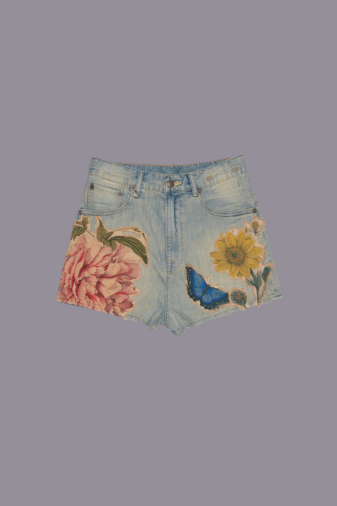 VENTI SHORT - APPLIQUE DENIM