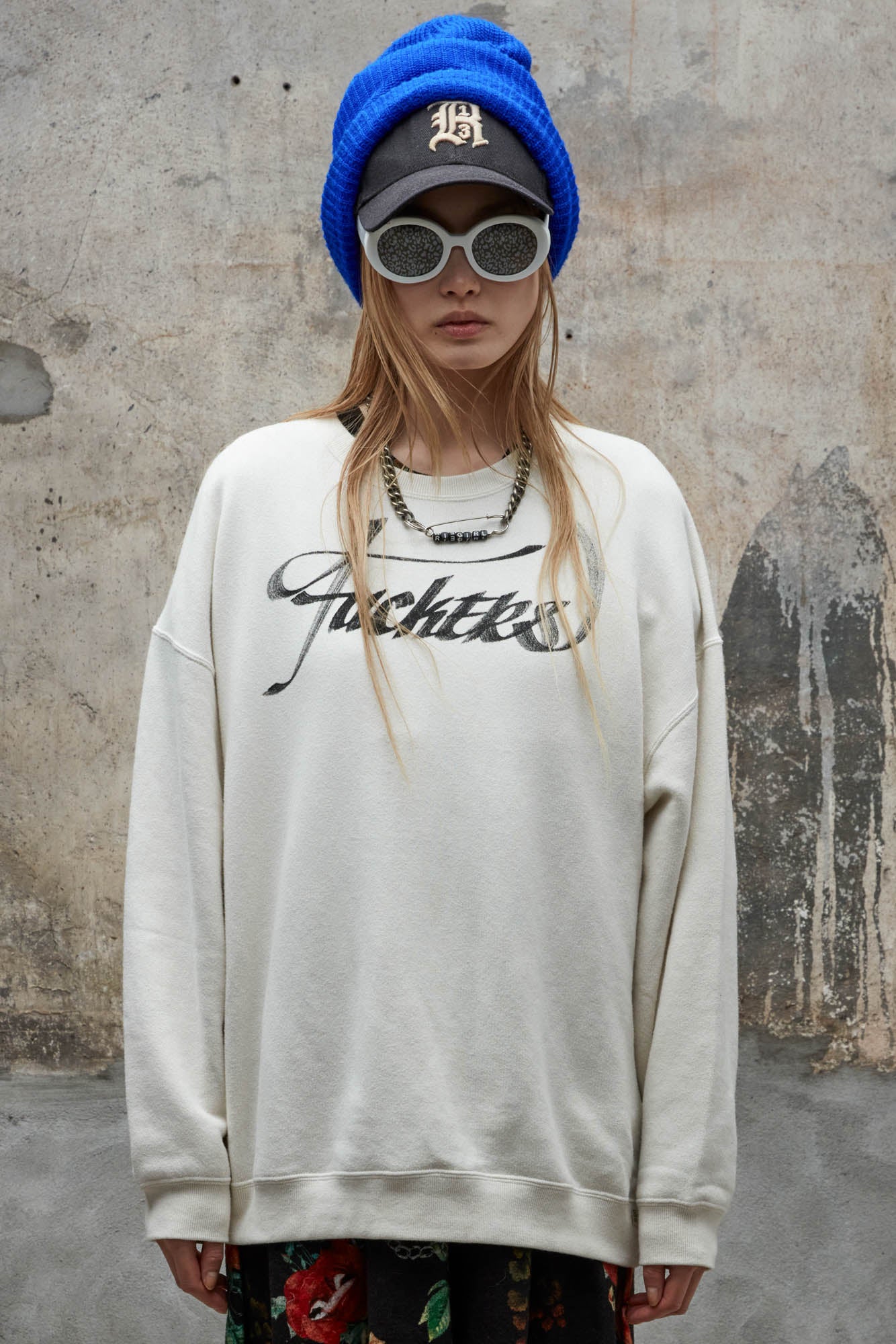 FKRS OVERSIZED CREWNECK - ECRU
