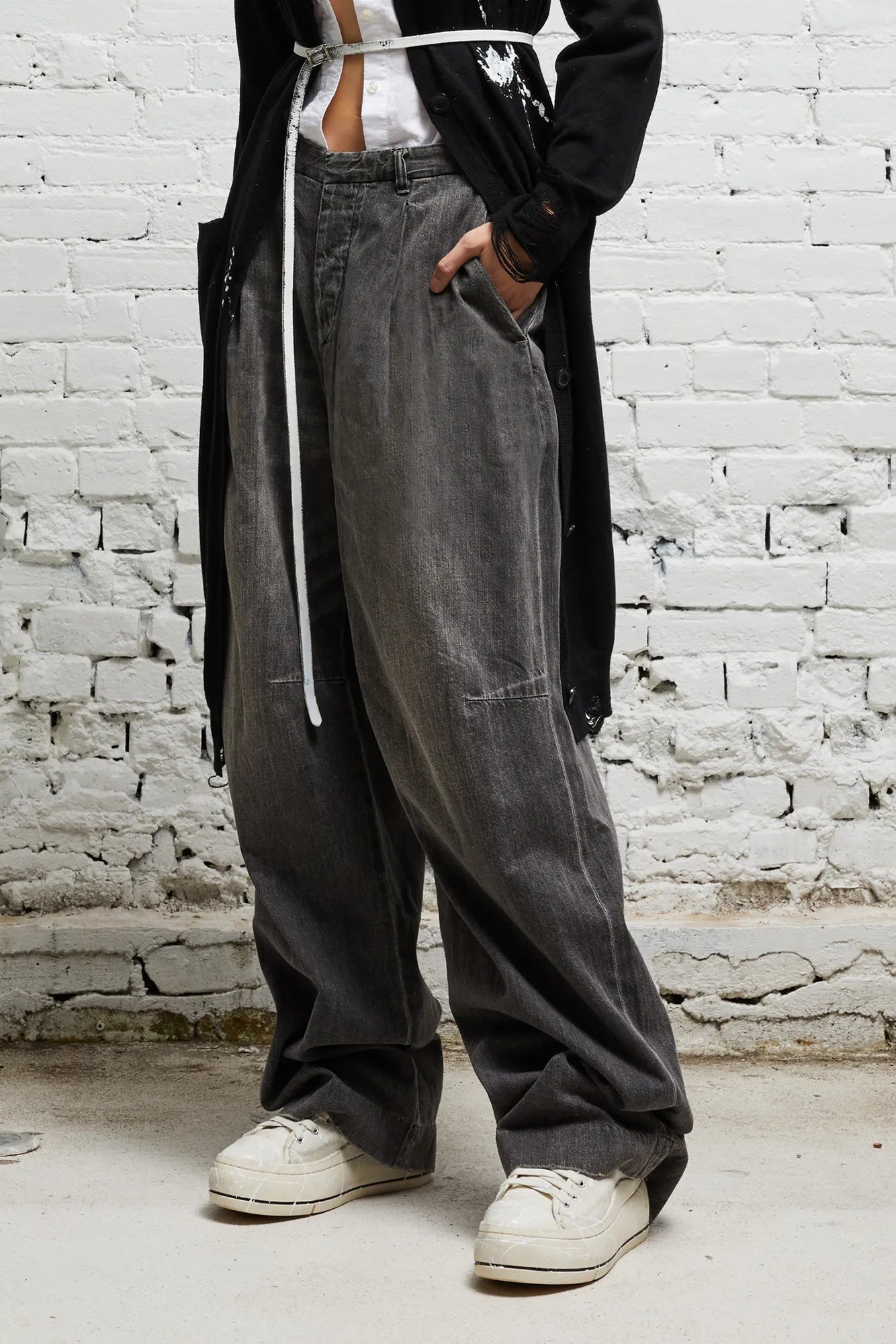 WAYNE DENIM TROUSER - KANE BLACK
