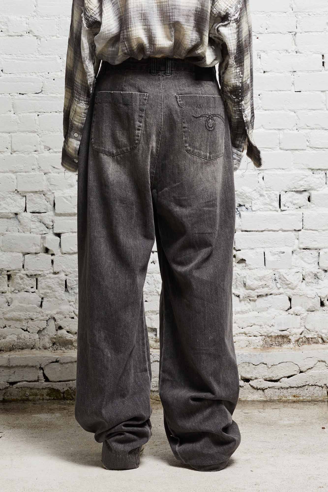 WAYNE DENIM TROUSER - KANE BLACK