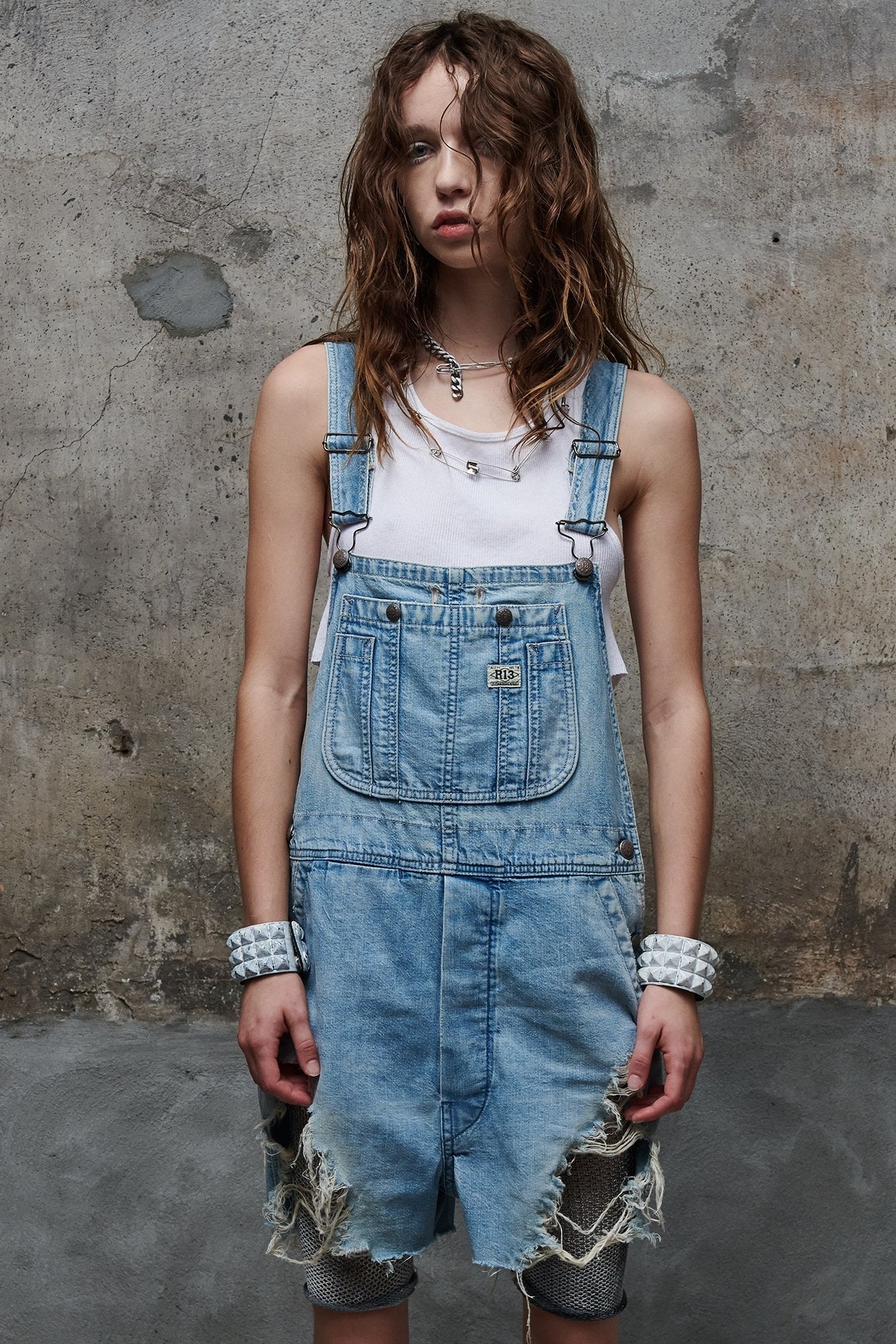 OVERALL SHORT - ELTON BLUE