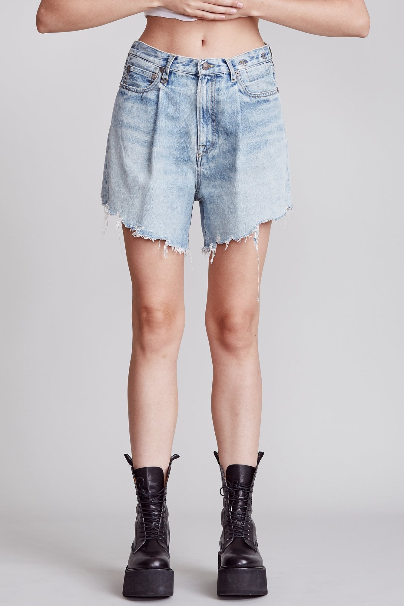 DAMON PLEATED SHORT - LENNON BLUE