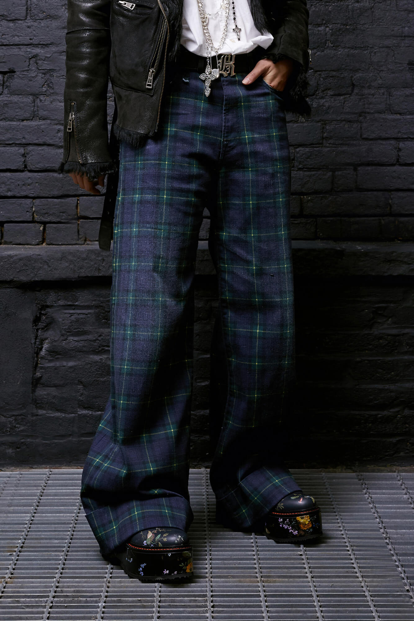 LISA BAGGY JEAN - PRINTED TARTAN