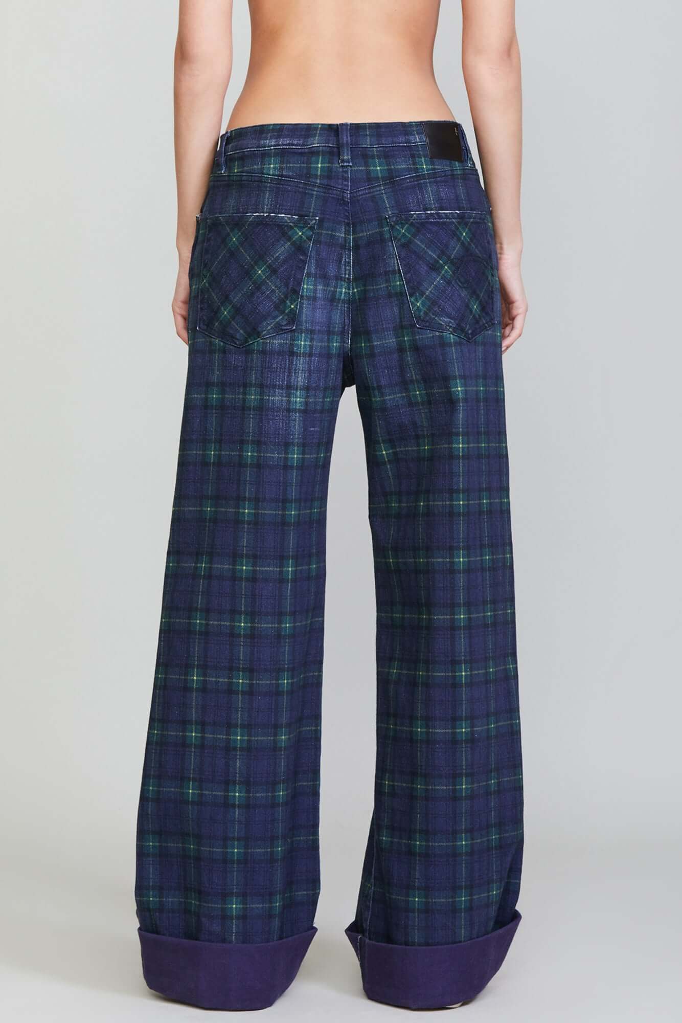 LISA BAGGY JEAN - PRINTED TARTAN