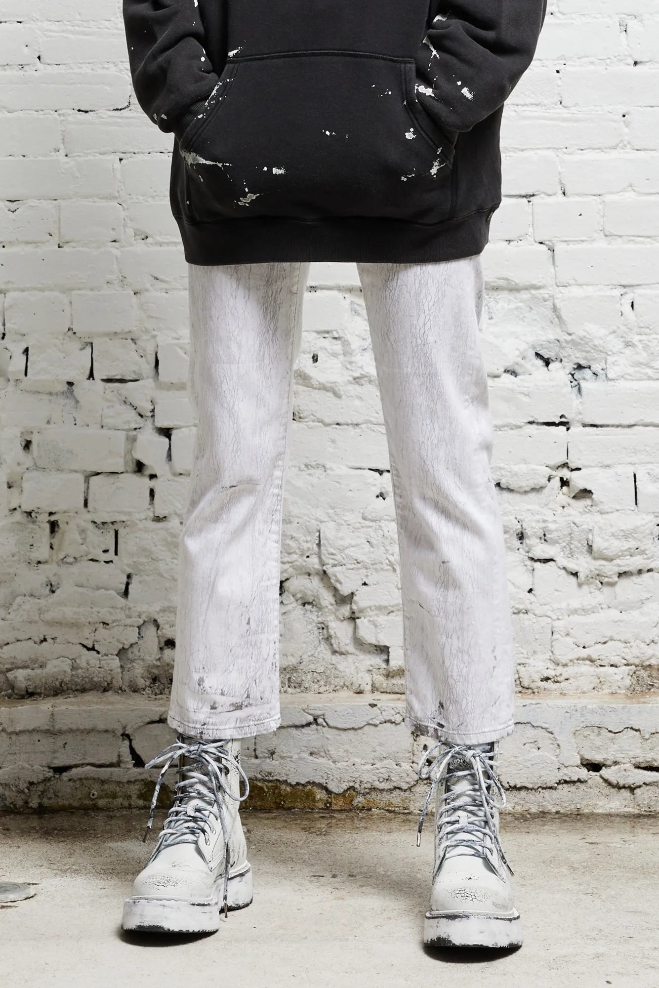 BOY STRAIGHT - CRACKLED GREY