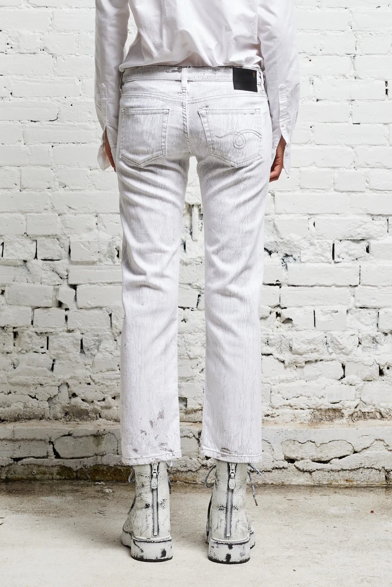 BOY STRAIGHT - CRACKLED GREY